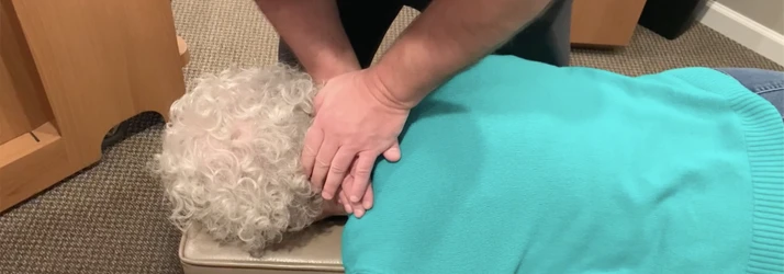Chiropractor Frederick MD Sebastian Lipinski Adjusting Neck Pain Patient Chiropractor Frederick MD Sebastian Lipinski Adjusting Neck Pain Patient